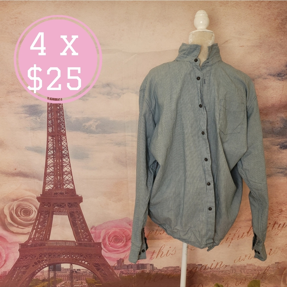 Wrangler striped button down shirt